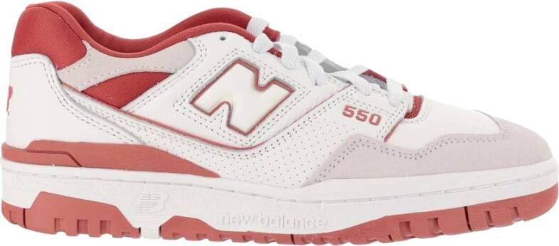 New Balance Bordeaux Sneakers Geïnspireerd door jaren 80 en 90 basketbalmodellen Red Heren