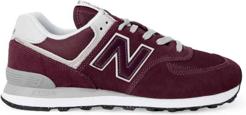 New Balance Bordeaux 574 Suède Sneaker Red