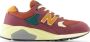 New Balance Sneakers van leer en stof met logo detail Red Heren - Thumbnail 1