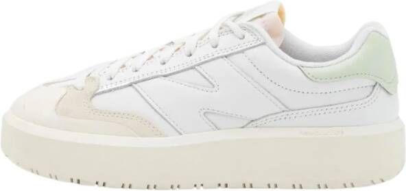 New Balance Chunky Leren Sneakers met ProCourt Design White Dames