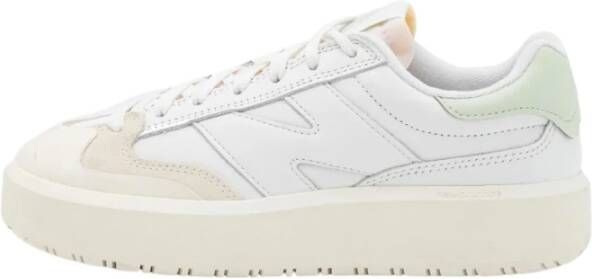 New Balance Chunky Leren Sneakers met ProCourt Design White