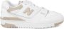 New Balance Leren Sneakers met Perforaties White Dames - Thumbnail 3