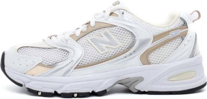 New Balance 530 white stoneware Wit Mesh Lage sneakers Unisex - Foto 4