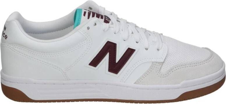 New Balance Klassieke Leren Basketbalsneakers Wit White Heren