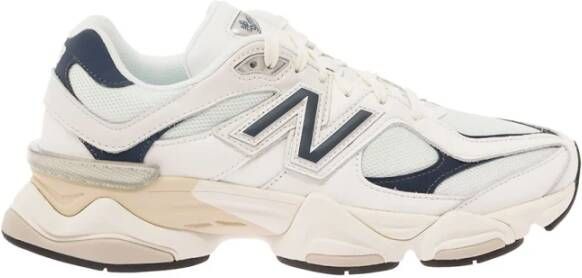 New Balance Sneakers van mesh en suède met iconisch N-monogram White Heren