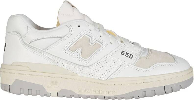 New Balance 550 Witte Sneakers met Timberwolf en Raincloud White Heren