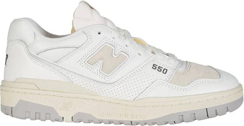 New Balance 550 Witte Sneakers met Timberwolf en Raincloud White - Foto 4