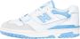 New Balance 550 Witte Universiteitsblauwe Sneakers White Dames - Thumbnail 7