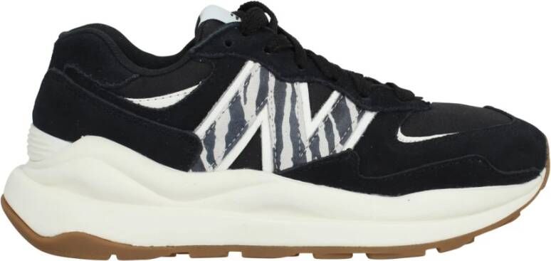 New Balance Zwarte Damessneakers Plat met Veters Black Dames - Foto 4