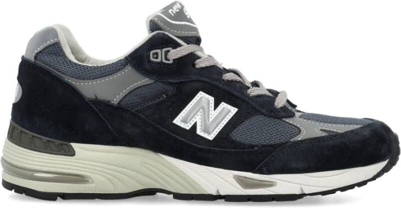 New Balance Moderne Stijl Sneaker met Premium Leren Bovenwerk Blue Heren