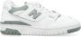 New Balance 550 Leren Sneakers met Perforaties White Dames - Thumbnail 2