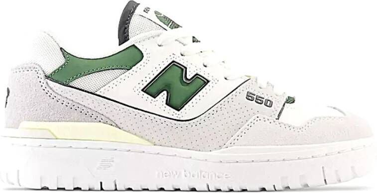 New Balance 550 Faux Leren Sneakers met Perforaties Multicolor