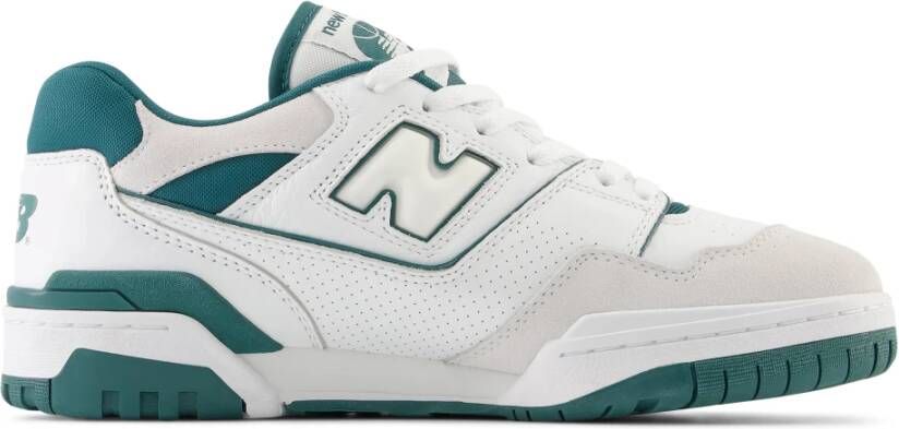 New Balance Vintage Teal Basketbal-geïnspireerde Leren Sneakers White