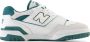 New Balance Vintage Teal Basketbal-geïnspireerde Leren Sneakers White Heren - Thumbnail 15