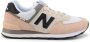 New Balance 574 Dames Schoenen Pink Leer Foot Locker - Thumbnail 1