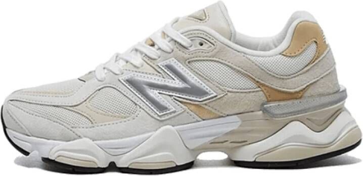 New Balance 9060 sneaker van mesh met suède details