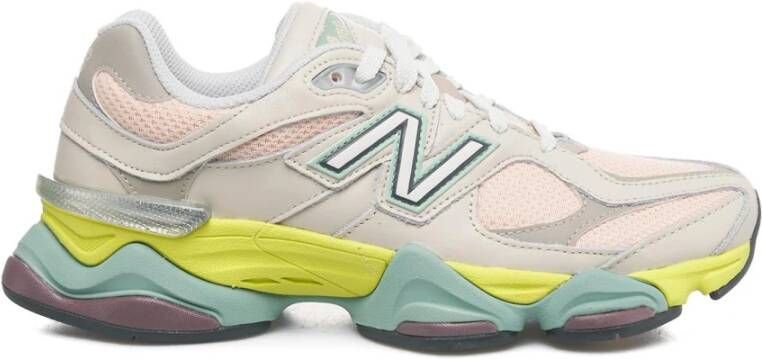 New Balance Platte Leren Sneakers met Dubbele Dichtheid Tussenzool Multicolor