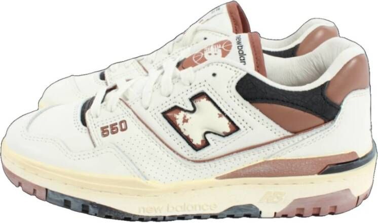 New Balance Stijlvolle wit bruine sneakers voor dames