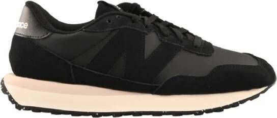 New Balance Sneakers met suède en nylon bovenwerk Black Heren