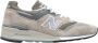 New Balance Suede en Mesh Sneakers Beige Heren - Thumbnail 5