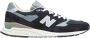 New Balance Suede Mesh Panel Sneakers Black Heren - Thumbnail 1
