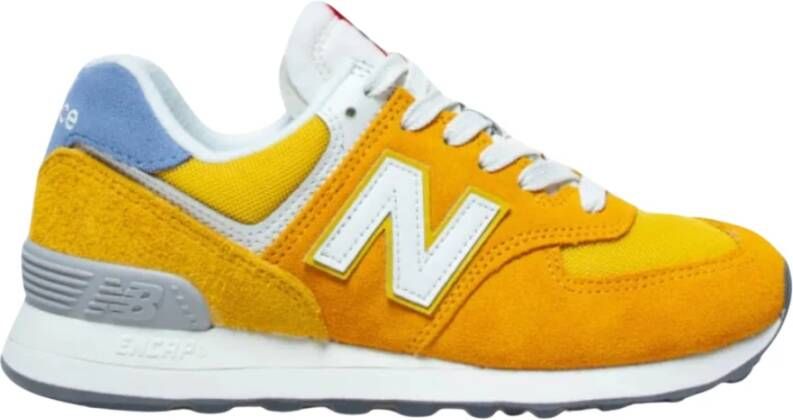 New Balance Suède Mesh Veterschoen Rubberen Zool Schoen