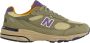 New Balance Suede Olive Leaf Sneakers 993 Green Heren - Thumbnail 1
