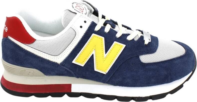 New Balance Suède Veterschoenen Rubberen Zool