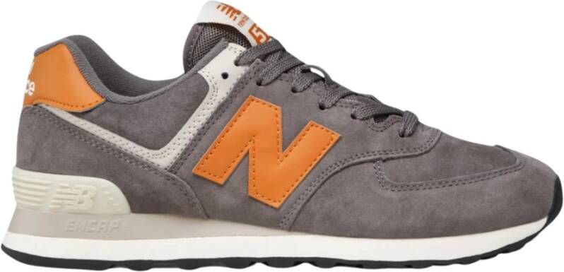 New Balance Suède Veterschoenen Rubberen Zool