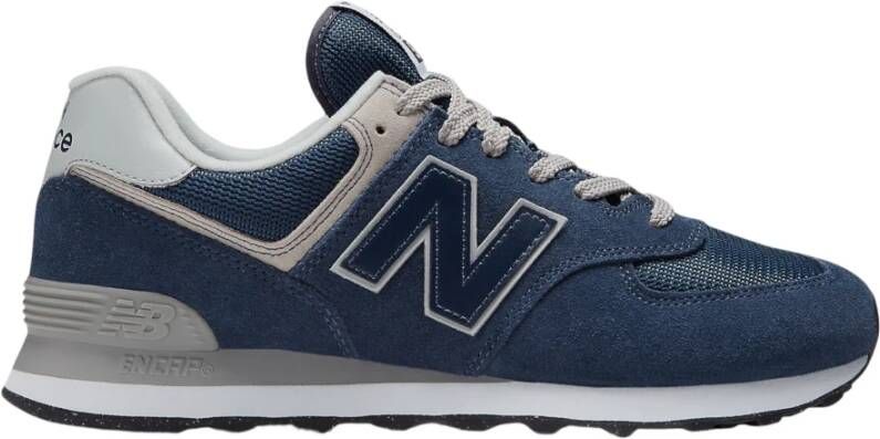 New Balance Suède Veterschoenen Rubberen Zool