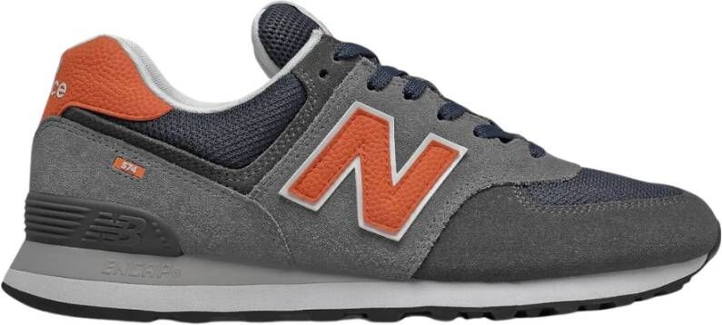 New Balance Suède Veterschoenen Rubberen Zool