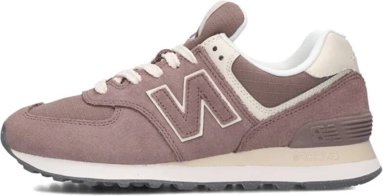 New Balance Taupe Suède Lage Sneakers Dames