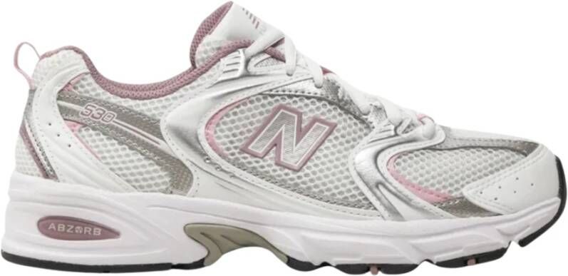 New Balance Technische Stoffen Veterschoenen met Leren Inzetstukken
