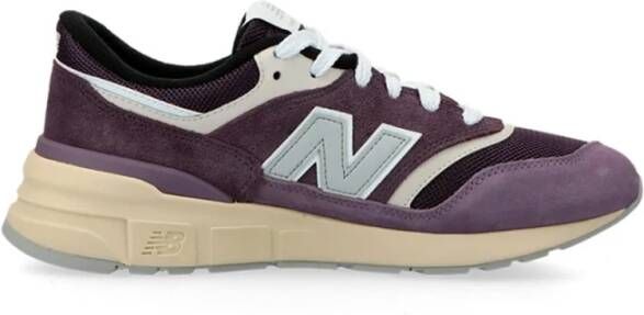 New Balance Unisex Suède en Mesh Sneakers Purple Red Heren