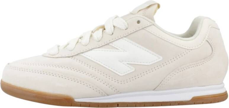 New Balance Sneaker met laag profiel van suède en mesh Beige Dames
