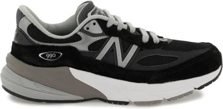 New Balance 990v6 Sneaker Premium Suede en Mesh Black