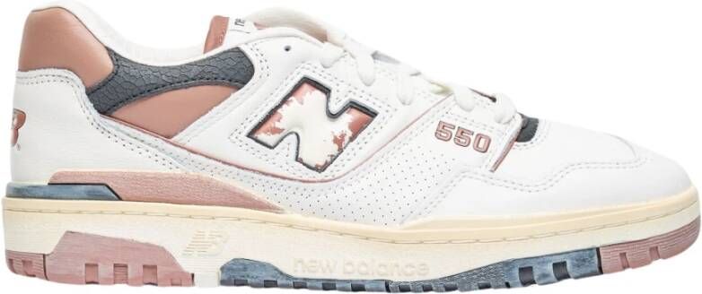 New Balance Verontruste Leren Sneakers Multicolor Heren