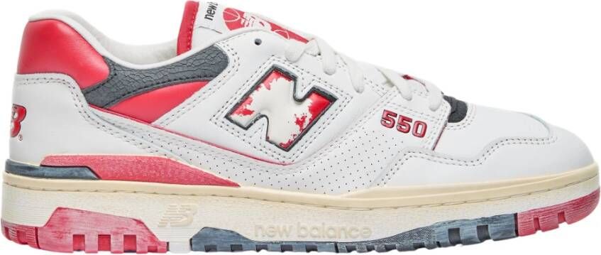 New Balance Verweerde Leren Sneakers Multicolor Heren
