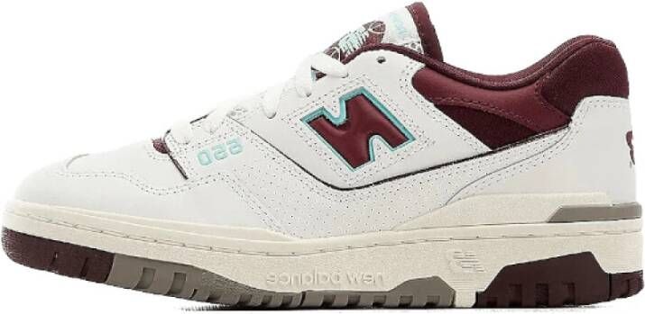 New Balance Vintage 550 Burgundy Turquoise Sneakers Wit Heren
