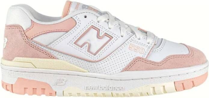 New Balance Vintage Basketbalstijl Crème Sneakers