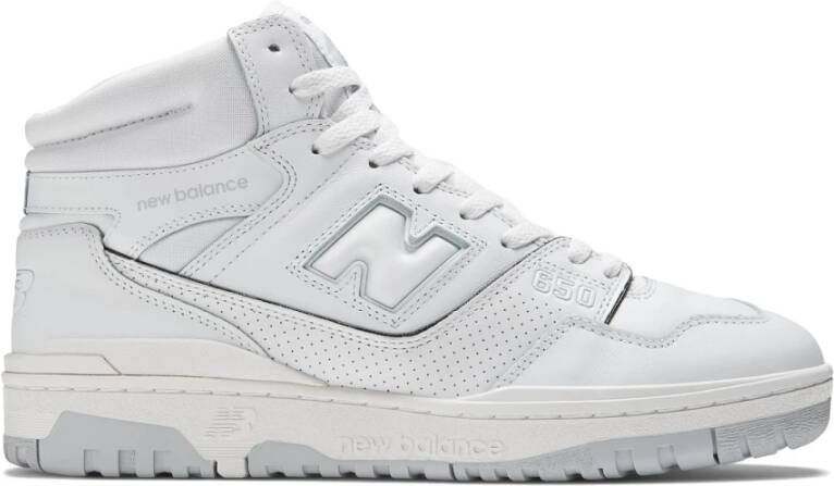 New Balance Witte Sneakers met Stoffen Voering en Rubberen Zool White - Foto 1