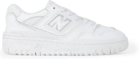 New Balance Witte Leren Slip-On Sneakers met Veters