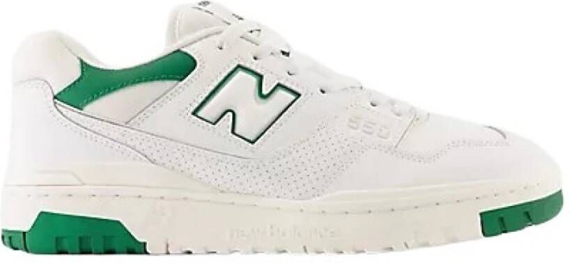 New Balance 550 Basketball Schoenen white white light green maat: 44.5 beschikbare maaten:41.5 44.5 46.5