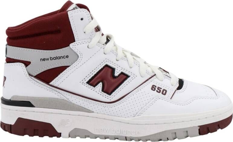 New Balance Witte Leren Sneakers met Monogram White Heren