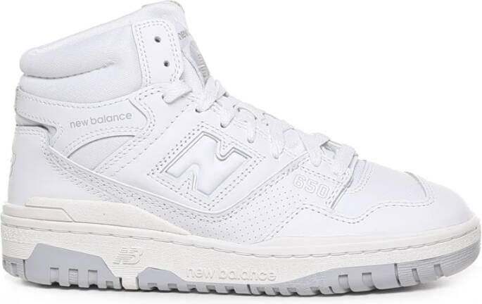 New Balance Witte Sneakers met Stoffen Voering en Rubberen Zool White Heren