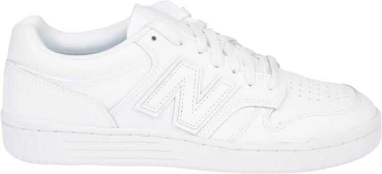 New Balance Witte Leren Sneakers White Heren