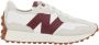 New Balance 327 Moonbeam met Classic Burgundy Sneakers White Dames - Thumbnail 1