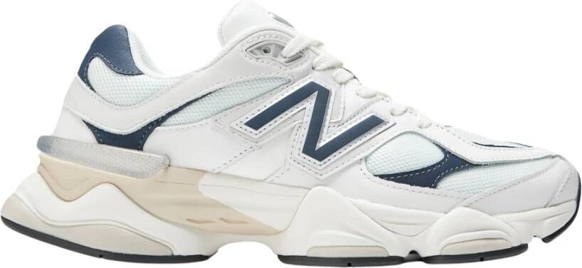 New Balance Sneakers van mesh en suède met iconisch N-monogram White Heren