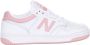 New Balance Witte Roze Basketbal Stijl Sneakers White Dames - Thumbnail 9