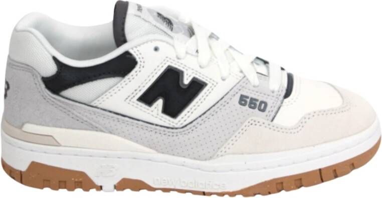 New Balance Witte Sneakers 550 Suede Details Multicolor Dames